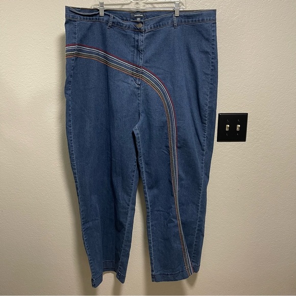 ModCloth Rainbow With Me Wide-Leg Jeans Size 28S - Picture 2 of 5